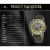 Forsining Watch Men's Fashion Casual Vintage Hollow Out Mechanical Watch