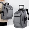 2024 Stylish Rolling Backpack for Students - Large Capacity for Men & Women