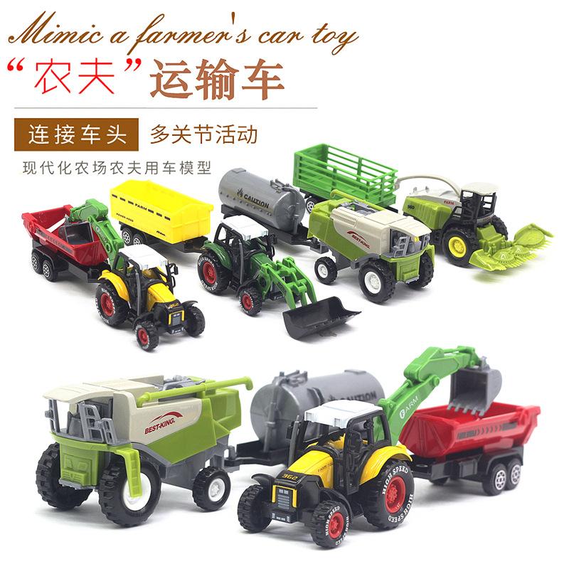 Legierung Bauernauto Modell Mähdrescher Traktor Bauernhof Spielzeugauto Automodell Geschenk für Kinder