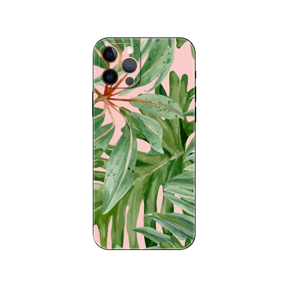 Green plant telefonfodral för iPhone Samsung Galaxy Redmi Xiaomi Oppo OnePlus Note SA 7 8 9 10 11 12 13 14 20 21 22 23 53 54 Pro Max Plus Ultra TPU Soft