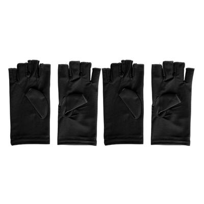UV Gloves Prevent Skin Aging Fingerless Breathable Manicure Protection Gloves for Nail Curling