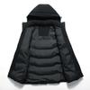 Mens Lightweight Waterproof Hooded Down Jacket Running Fitness Outdoor Sports Fall Winter