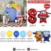 105PCS Super Wings Themed Balloon Arch Kit Boy Birthday Party Deco Blue Yellow Globos Set Birthday Supplies Baby Shower Kids Toy