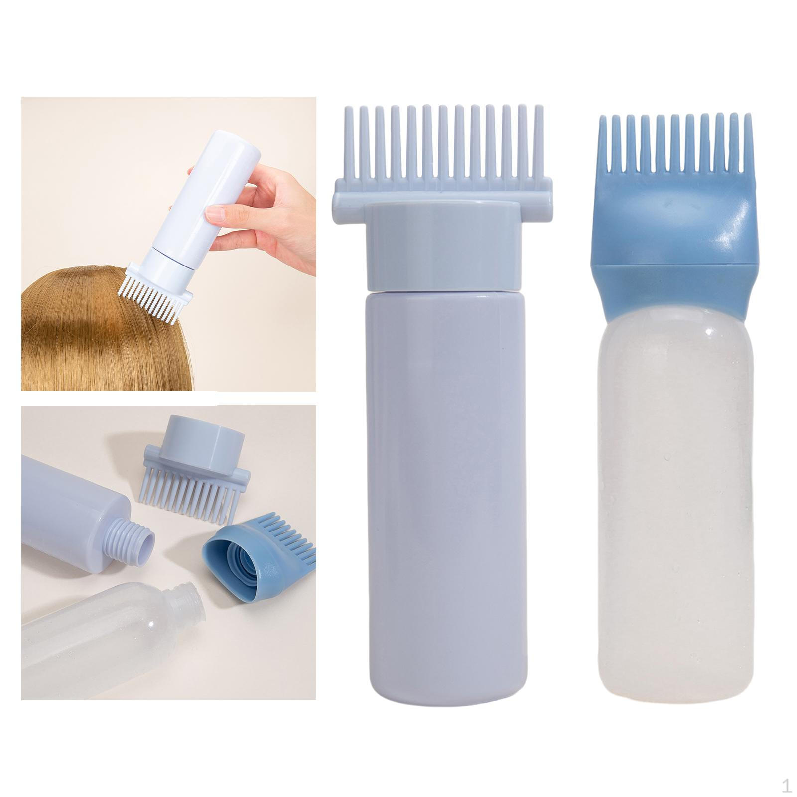

2 шт. Бутылка-аппликатор-гребень/бутылка/пустая 160 мл 170 мл многофункциональная бутылка для краски для волос для синий