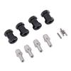 4pcs 18mm Wheel Spacers Fit for Scx10 1Celsius10 RC Crawler Car Brass Wheel Hubs Extension Drive Adapter