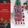 24 Pezzi Unghie Finte Serie Natale 3 Modelli Manicure Regalo per Bambino Pre-applicate Neve Finta DIY Arte Decorazione.
