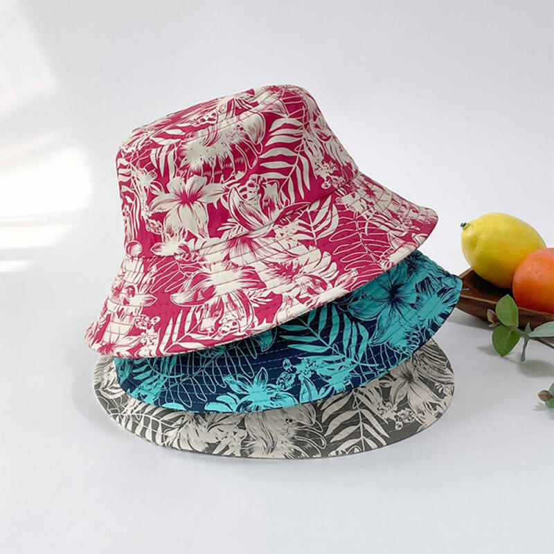 

Men s and Women s Hawaiian Flower Bucket Hat C7150_Khaki