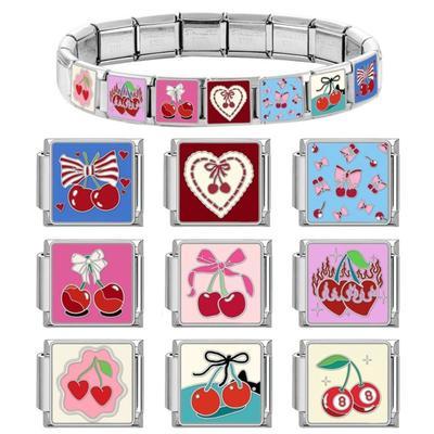 Modulo Bracciale Acciaio Inossidabile Fai da Te Gioielli Charm Braccialetti Collegamento Strumento per Creare Braccialetti Donna Ragazza