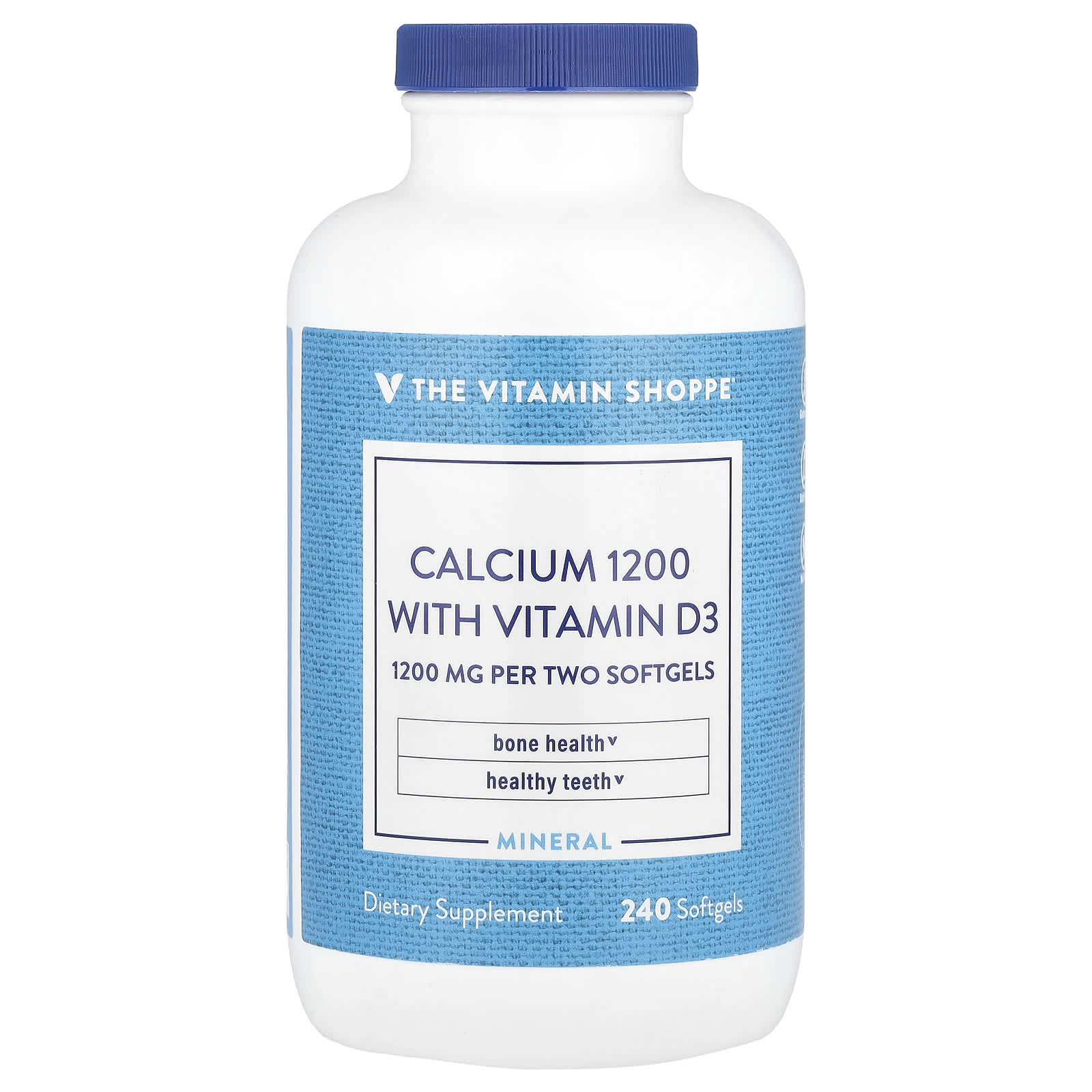 

Calcium 1200 with Vitamin D3, 240 Softgels
