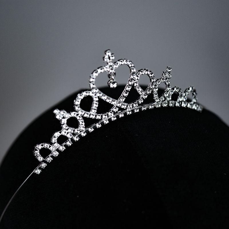 New Children's Headwear Accessories Children's Princess Crown Headband Girls Heart Shaped Accessories Birthday Hair Card Accessories