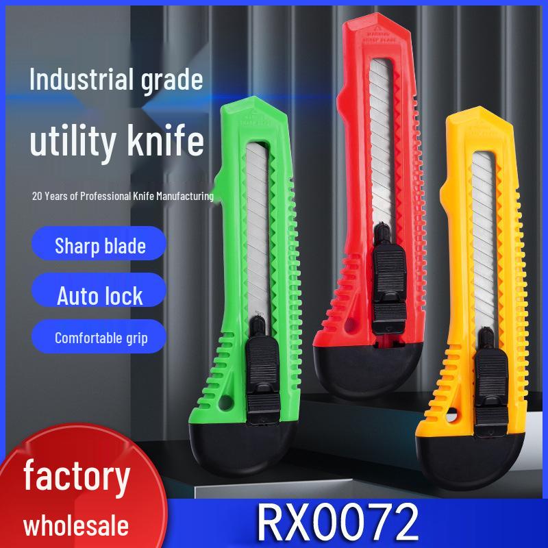 18mm Blade Utility Knife with Plastic Handle for Paper Cutting - Office Supplies 18mm Blade зелёный