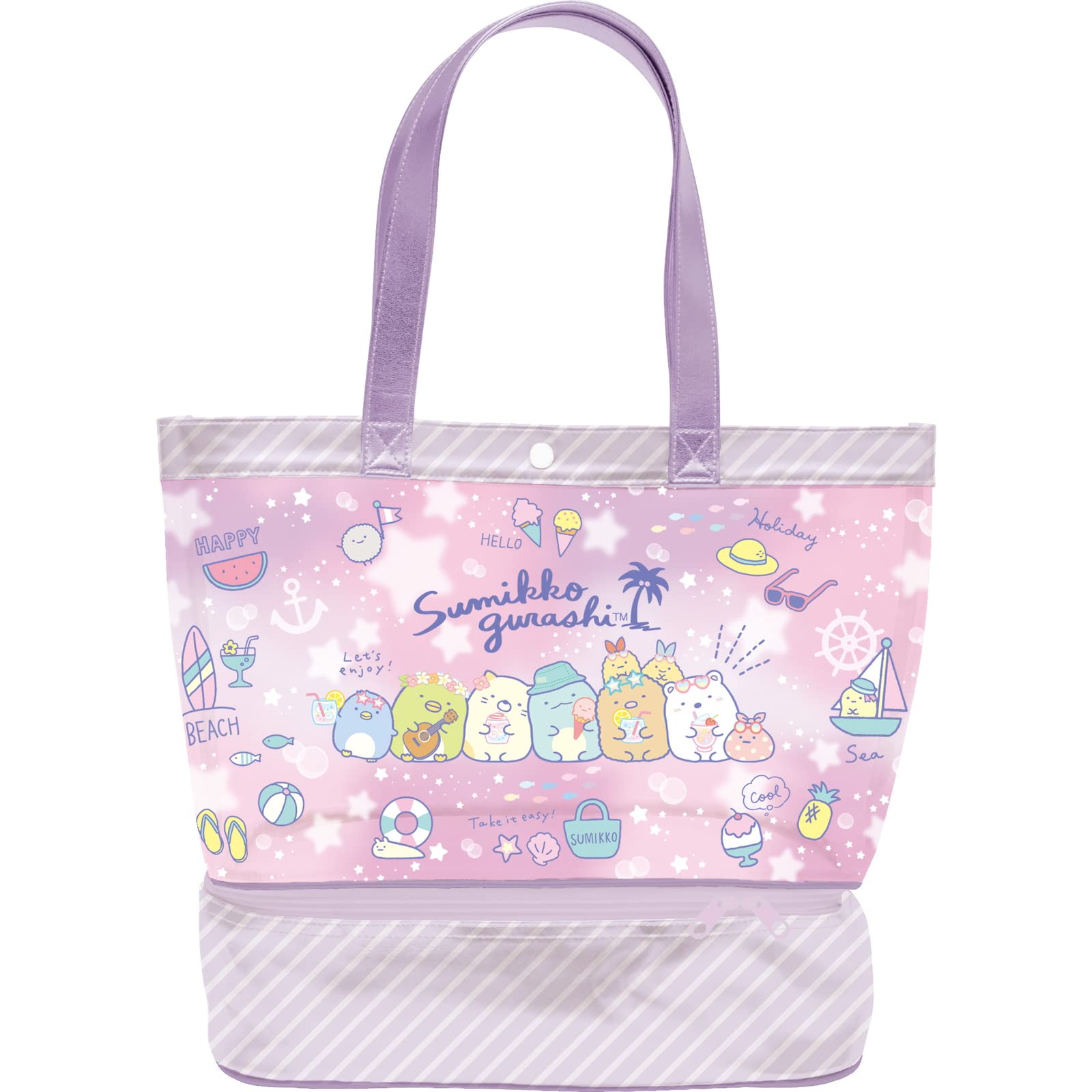 Sumikkogurashi Pool BV46501 San-X Bag, Two-Room, Pink, розовый