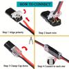 2 Pin Way Plug Electrical Connectors with Locking Buckle Car Wire Double Plug-in Terminal Block Cable Connection Strips Clamps