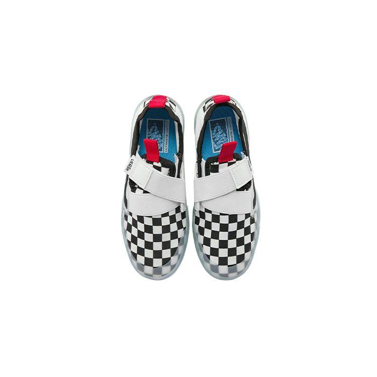 Vans Strker Ultimate Waffle Mesh Canvas Casual Low Top Kids Skate Shoes Kids Sneaker Black White VN0A4UVY5GU