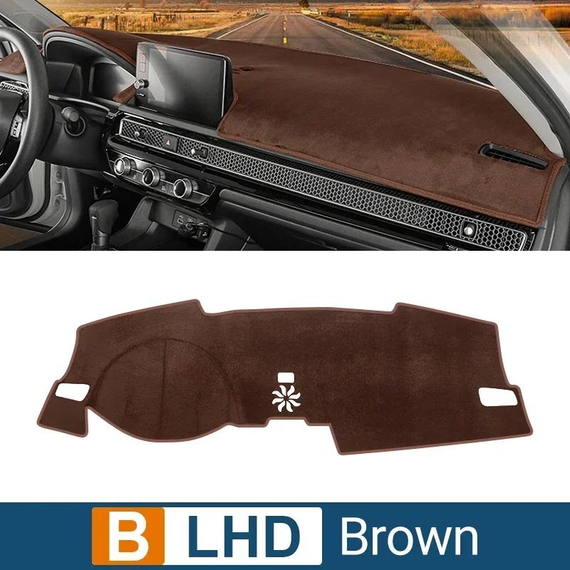 Car For Honda Civic 11th Gen    2024 Dashboard Cover Pad Sun Shade Mat Anti-UV Case Non-Slip trument Panel Carpet