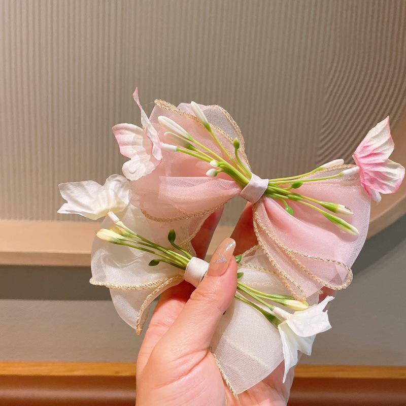 Lily Large Bow Flower Hair Clip for Girls – Ancient Style Accessory