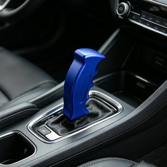 Universal Car Shift Knob, Pistol Grip Aluminum Gear Stick, Weighted Manual Shifter Handle with 3 Adapters
