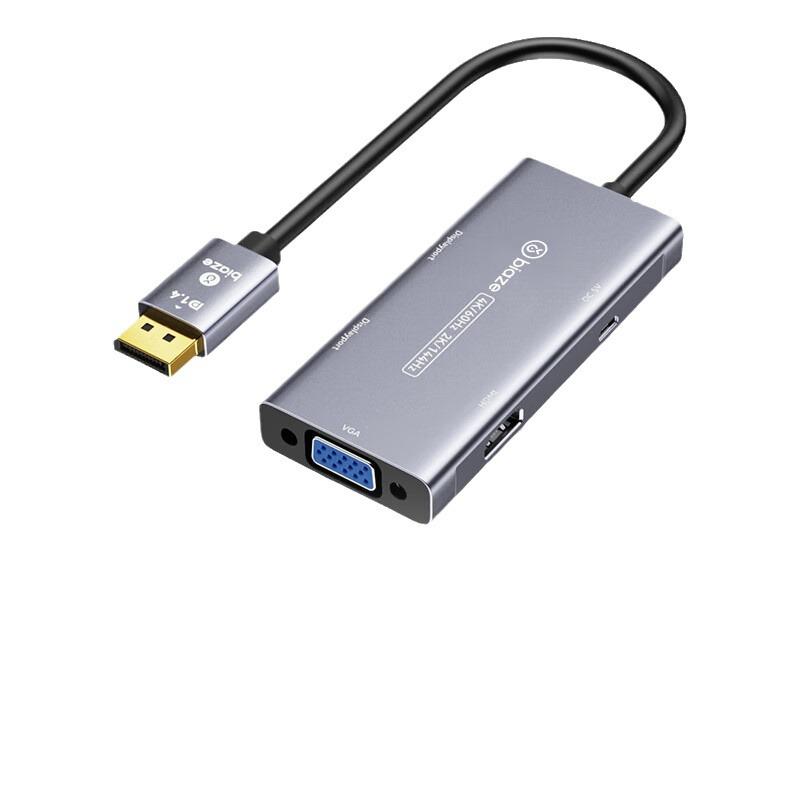 Biaz ZH225 4-in-1 4K60Hz DP zu HDMI/VGA/2DP Adapterkabel