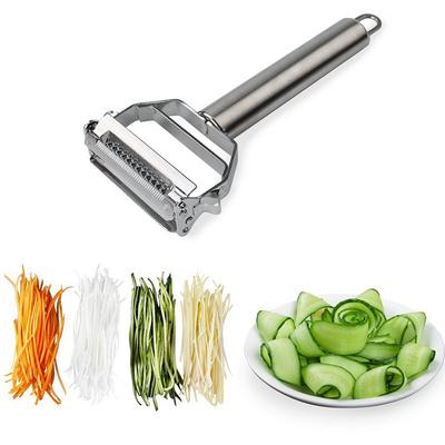 Răzătoare Peeler din Oțel Inoxidabil cu Perie de Curățare Răzătoare pentru Morcovi Cartofi Legume Fructe