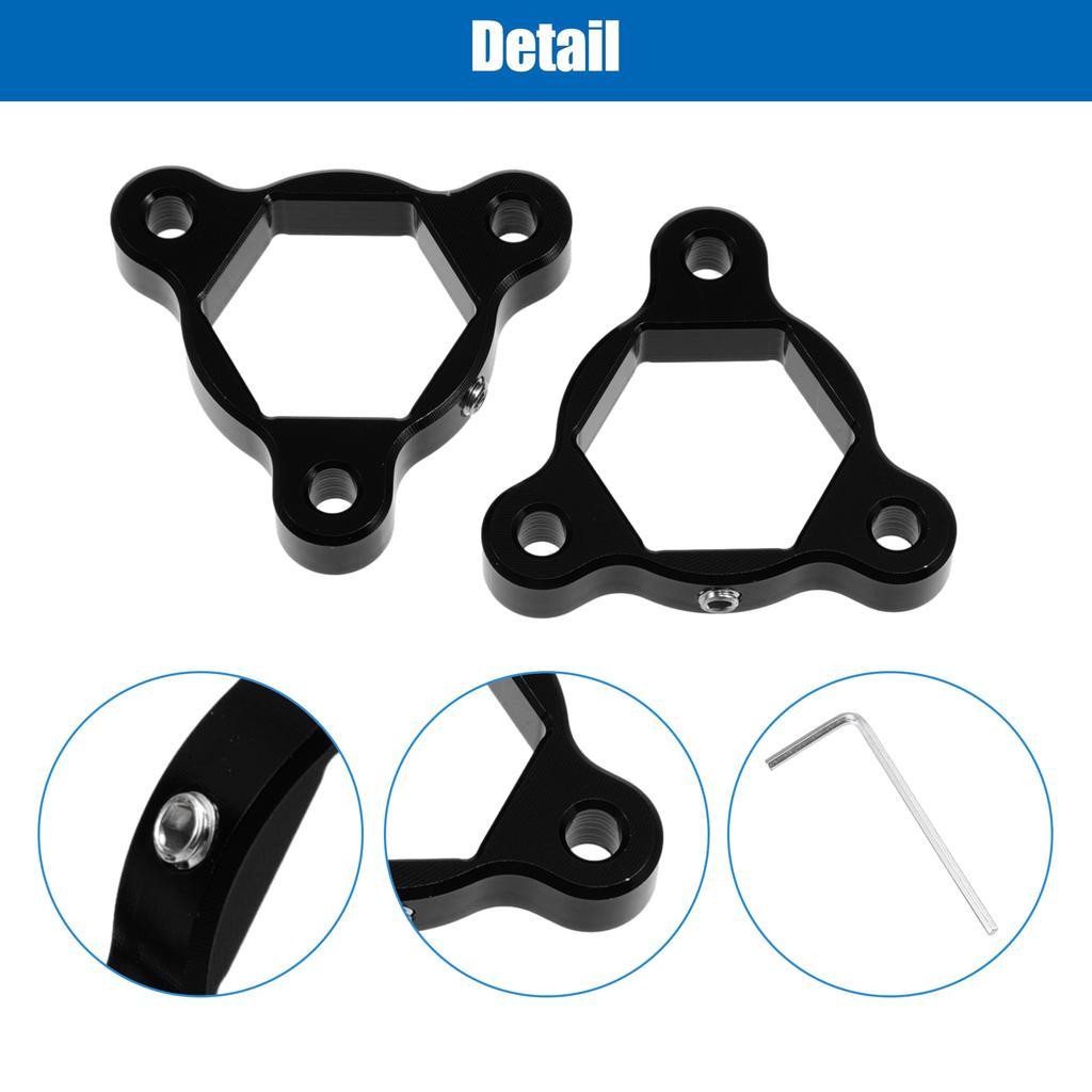 ACROPIX 22mm Black Aluminum Alloy Racing Motorcycle Rider C N C Fork Preload Adjuster