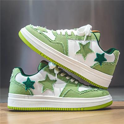 Erkek Ayakkabı Erkek Tasarımcı Spor Ayakkabı Erkek Çok Renkli Moda Yıldız Kaykay Ayakkabı Punk Hip Hop Tarzı Öğrenci Spor Günlük Ayakkabı