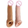 21cm Enlargement Penis Extender Sleeve Reuseable Condom Delay Ejaculation Sex Toy For Men Intimate Goods Penis Strecher Sex Shop