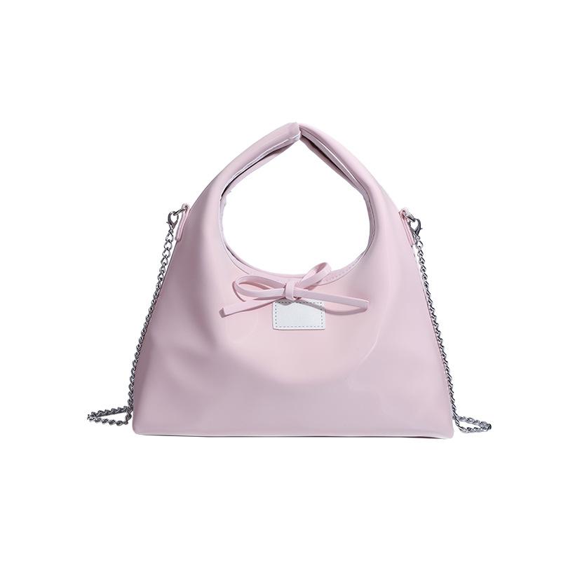 Spring Handbag Gentle Sweet Tie Bow Simple Casual Crossbody Bag Tote Bag