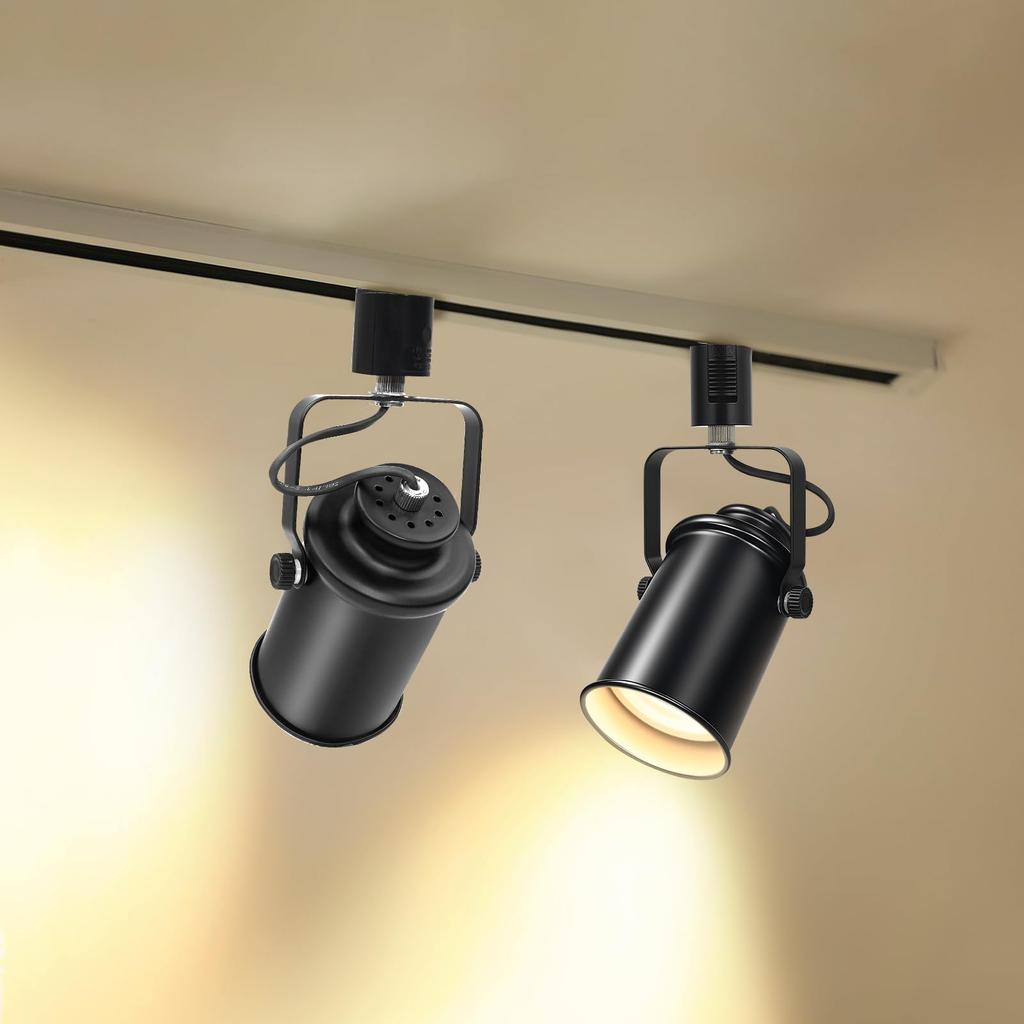 Aiwode Schienenleuchten, Schienenstrahler mit E26-Fassung, Verstellbarer Winkel, Dimmbar, Farbeinstellbar, Fernbedienungskompatibel, Verriegelungsmechanismus