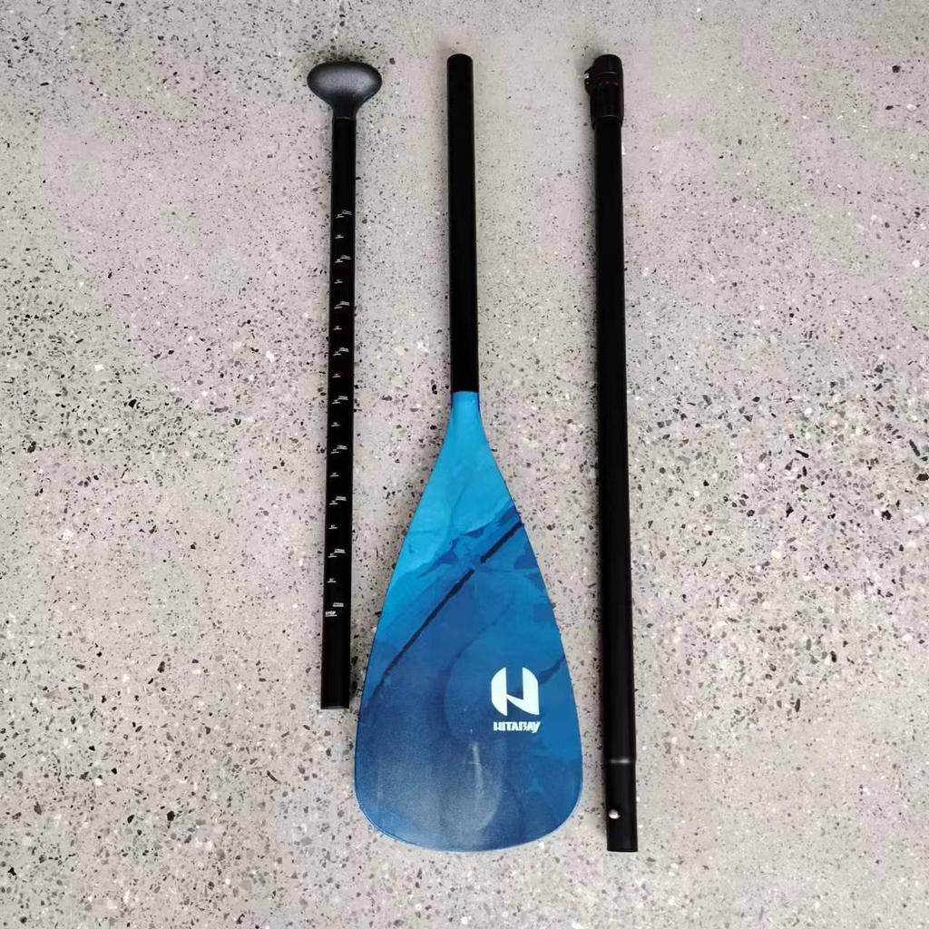 Pala Portátil Desmontable de Aluminio de Tres Secciones para Tabla de Paddle Surf/Tabla de Surf