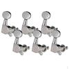 6 Pieces Right Pegs for Acoustic Guitar Replacement 6R Silver