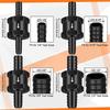 SXR-1/4 Inch 5/16 Inch 3/8 Inch 1/2 Inch Fuel Non-Return Inline One-Way Check Valve Suitable For (4 Pieces Black)