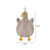 1Pc Cartoon Goose Hand Kerchief Hanging Hand Towel Water Absorbing Hand Towel Kitchen And Bathroom Supplies