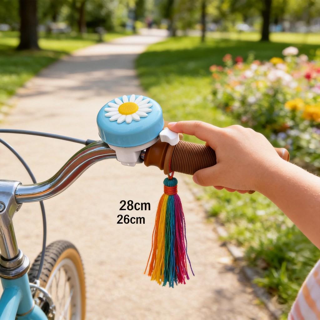 Children Skateboard Accessories With Colorful Ribbons And Bell For Safety And Decor