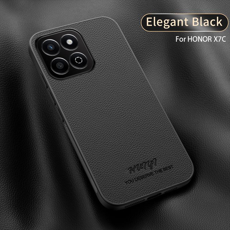Luxury Business Leather Soft Frame Magnetic Cover For Honor X7C HonorX7C Phone Cases Capa
