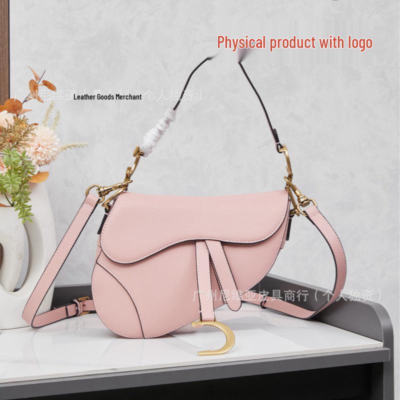 Women's Crossbody Saddle Bag with Vintage Floral Embroidery