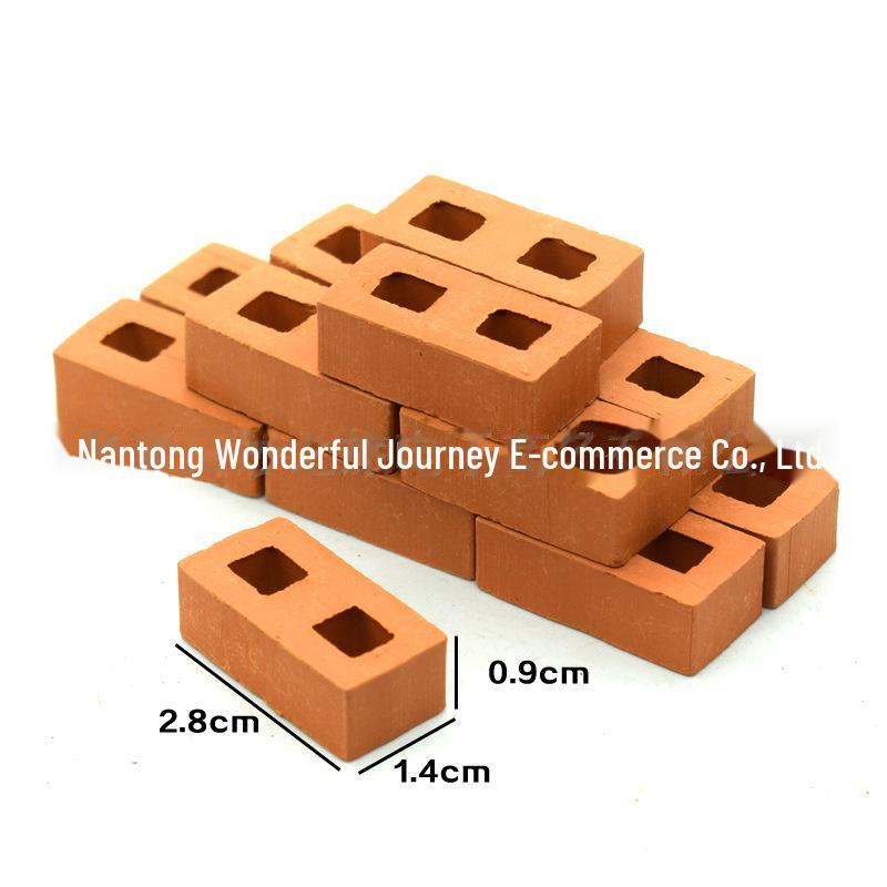 1:Kit de bricolaj cu 16 case de cărămidă în miniatură pentru copii