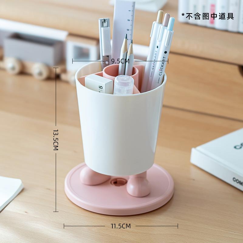 Large Capacity Fun Pen Holder Storage Box Rotatable Student Desk Desktop Shelf Office Multifunctional Pen Holder