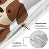 Girl Who Dogs Duvet Cover Set Cute Cartoon Puppy Bedding Set Digital Print Microfiber Comforter Cover For Bedroom Home Decor