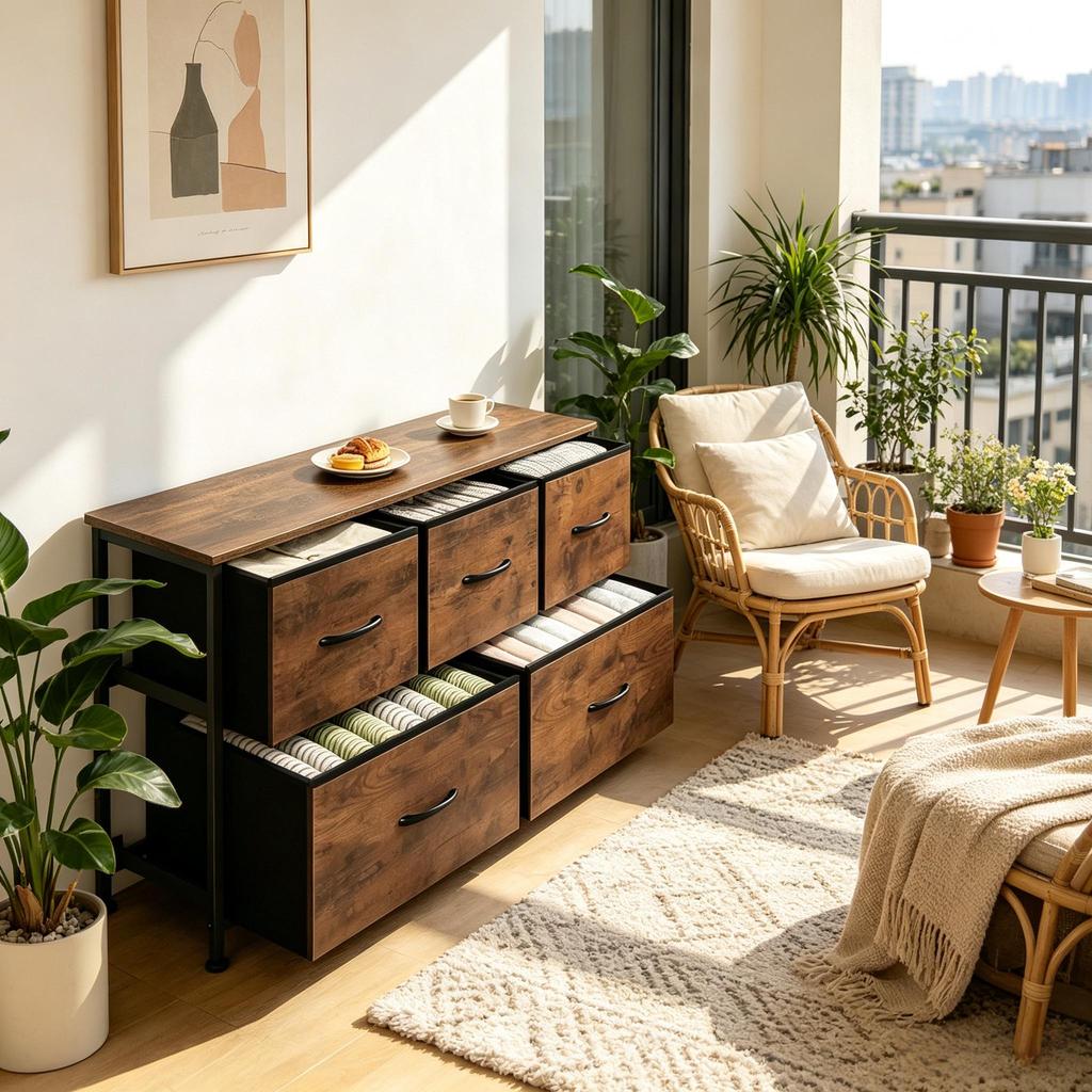 Rustic Style Storage Cabinet, Chest of Drawers Cabinet with Drawers, Hallway Cabinet (only with hallway cabinet)
