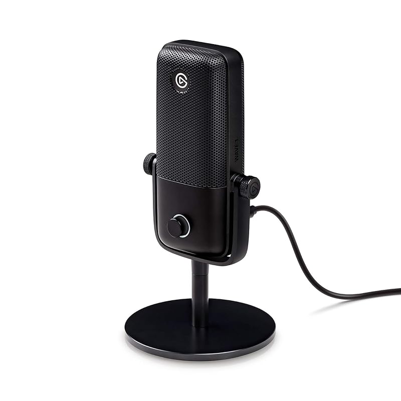 

Elgato Wave:1 - Top quality cardioid USB condenser microphone, Perfect for streaming, gaming, and home office, free mixer software, sound effect