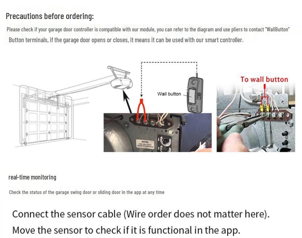 Tuya Smart WiFi Garage Door Controller - White