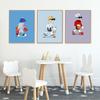 Niedlichen Cartoon Basketball Poster Kunstdruck Unsichtbarer Junge Spielen Street Ball Boxen Leinwand Malerei Bild Kinderzimmer Wohnkultur