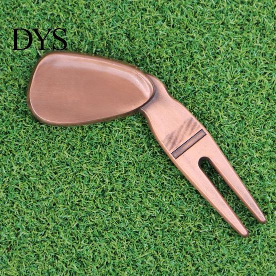 Golf Fork Ergonomic Design Multi-function Comfortable Grip Rustproof High-Hardness Training Divot Tool Aid Ultra-light Golfing Pitch Repair