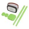 Sxhlseller Elektrisches Luftschlagzeug-Sticks-Set mit Pedal Tragbares virtuelles Schlagzeug 3D-Bewegungssensor Elektronisches Schlagzeug Grün