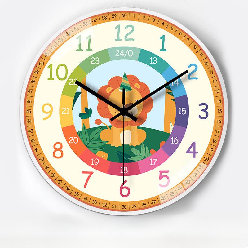 

12-дюймовые 30 см обучающие раннее развитие автоматическая синхронизация радиочасы дом гостиная спальня бесшумные часы настенные