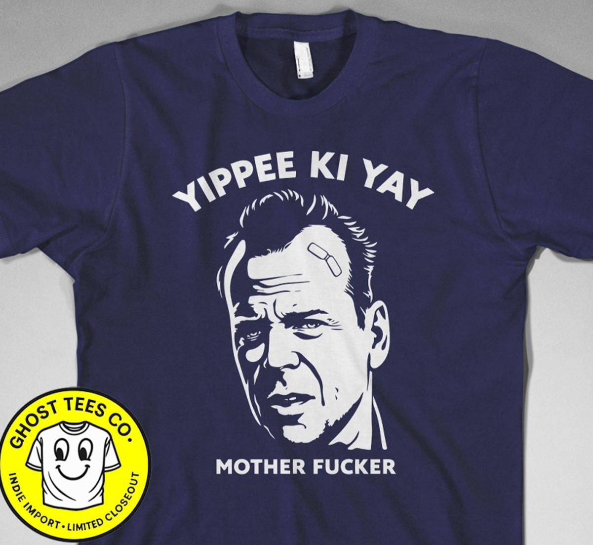 Die Hard Yippee-ki-yay motherf****r T-shirt christmas mcclane bruce willis 1988 4XL