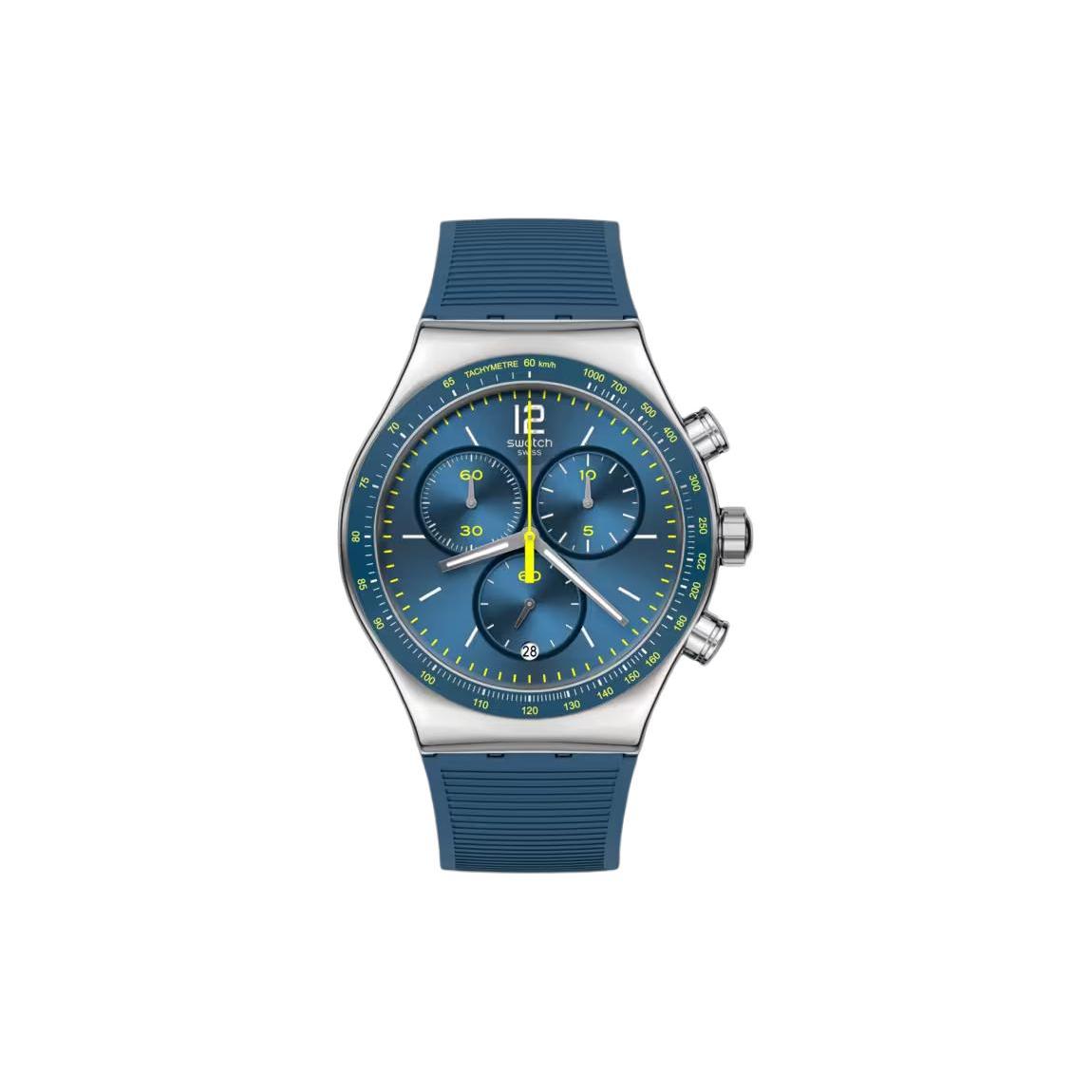 SWATCH Unisex Blue Watch YVS482 YVS482 Blue Dial