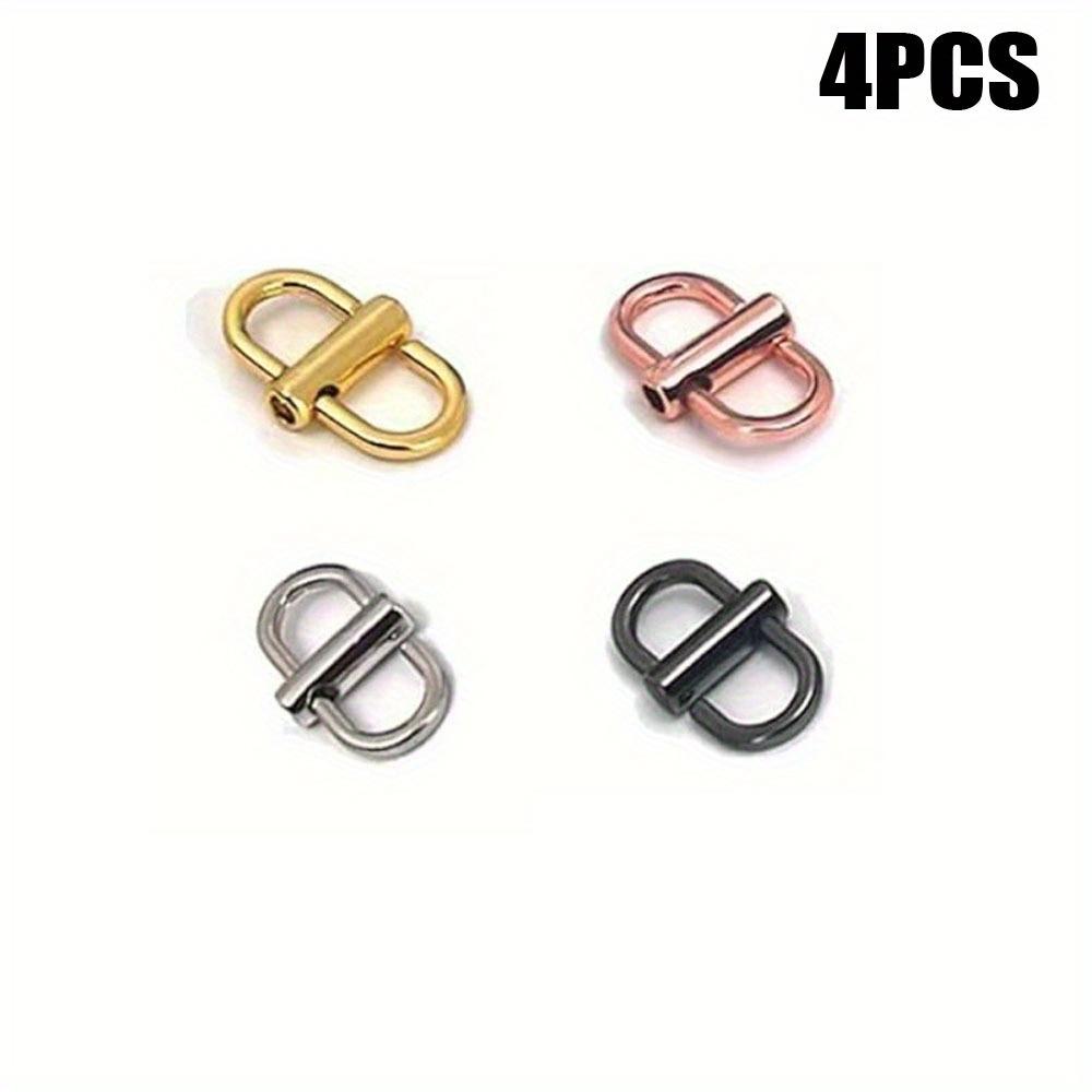 

4 шт. Регулируемая металлическая пряжка-слайдер для укорачивания цепочного ремня, мини S-образная пряжка для ремня сумки, аксессуар для регулировки длины цепочки сумки