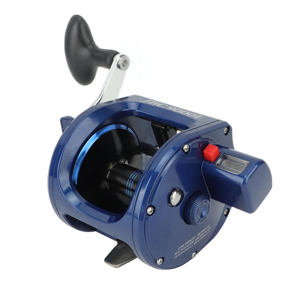 Baitcasting Fishing Reel Round Baitcaster Reel Smooth Powerful Saltwater Inshore Surf Trolling Reel JBC9000L