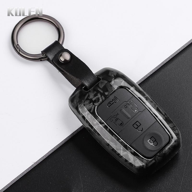 Abs Carbon Fiber Style Car Key Case Cover For Kia Sportage Cerato Optima K2 K3 K4 K5 Rio Picanto Soul Sorento Sedona Protector